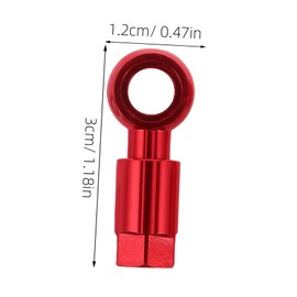 Kisangel 2pcs Hydraulic Quick Couplings Red Quick Connect Hose Fittings for Bicycle Disc Brake Systems Weatherproof Hydraulic Connectors Compatible with Shimano Xt XTR Models Easy