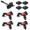 Ronlap Furniture Moving Dolly Mover Sliders with 3 Wheels Steel