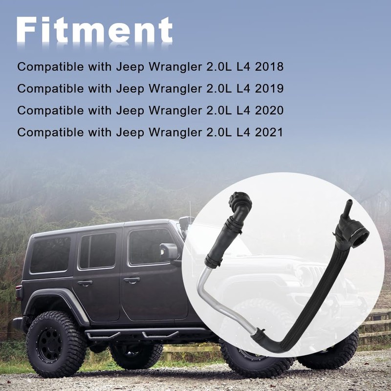 JDMON HVAC Heater Hose Kit Compatible with Jeep Wrangler 2.0L