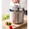 KANGXW Stainless Steel Milk Pot, 2.7 Quart Saucepan, With Pour