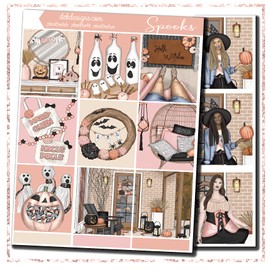 Life Planner Sticker Kit, Spooks, over 150 stickers on premium matte