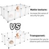 12 Panels Pet Playpen 16”x12” Plastic Rabbit Cage Small Animal