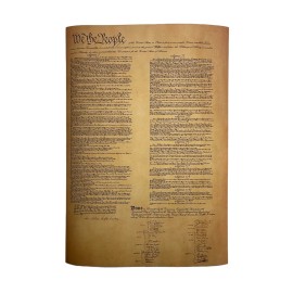 United States Constitution Poster American Constitution Print USA Documents