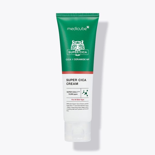 Medicube Super Cica Cream || Soothe, calm, and protect your skin with Cica Cream | Creates a protective barrier that locks in moisture and keeps irritants out without greasiness | Vegan | Cruelty Free | Korean skincare (1.69fl.oz.)