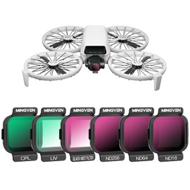 ND Filters Compatible with DJl Flip Fly More Combo RC 2, 6 Pack - Black Diffusion 1/4, CPL, UV, ND16, ND64, ND256, ND Filter Set for FILP Drone Lens Accessories