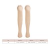 3XL Beige Open Toe Compression Stockings Thigh High 23‑32mmHg Toeless