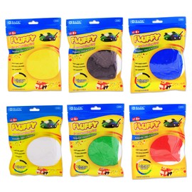 BAZIC Air Dry Clay 6 Color 12 oz, Light Modeling Dough Art Craft Slime, Non Toxic Gift for Artist Kids Toddler Boys Girls, 6-Pack
