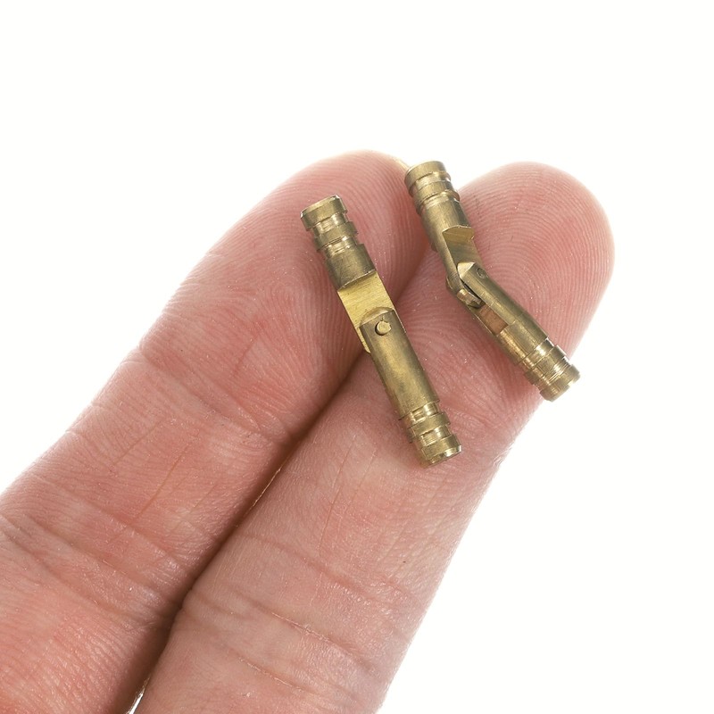 uxcell Invisible Brass Barrel Hinges, 24pcs 4x25mm Brass Concealed Hinges