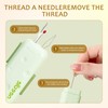 2 Pcs of Needle Threader Tool,Plug-in Needle Threader,Thread Remover Tool,Three-in-One