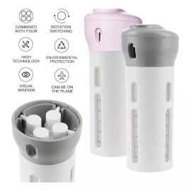 CL Dosificador Dispensador 4 Tanques Gel Shampoo Crema Y Mas