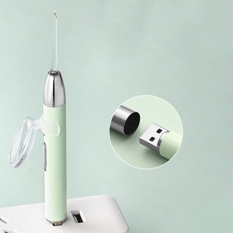 LED Lighted Earpick Set Ear Wax Removal Noseclip Forceps Bright