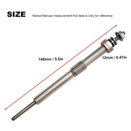 CADUFUELLY 8 Pcs Diesel Glow Plugs Replacement for Duramax Chevy GMC LBZ LGH LLY LML LMM Silverado Savana Sierra Express 2006-2016, Replaces 97364968 12639701