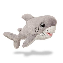 Aurora, 61208, Sparkle Tales, Finn Shark, 18 cm, Plush Toy, Grey/White