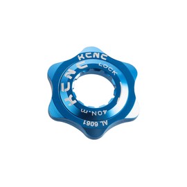 KCNC Lightweight Center Lock Adapter, Blue, Compatible with 12mm Through Axles, 6061 Aluminum