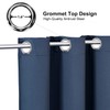 ChrisDowa Grommet Blackout Curtains for Bedroom and Living Room -