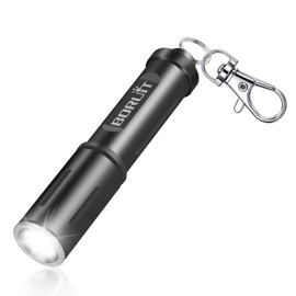 BORUIT RJ11 Torch LED Keyring 120LM and 50 m Range, Mini Torches Keychain Flashlight IP67 Waterproof for Outdoor Camping Hunting Emergency