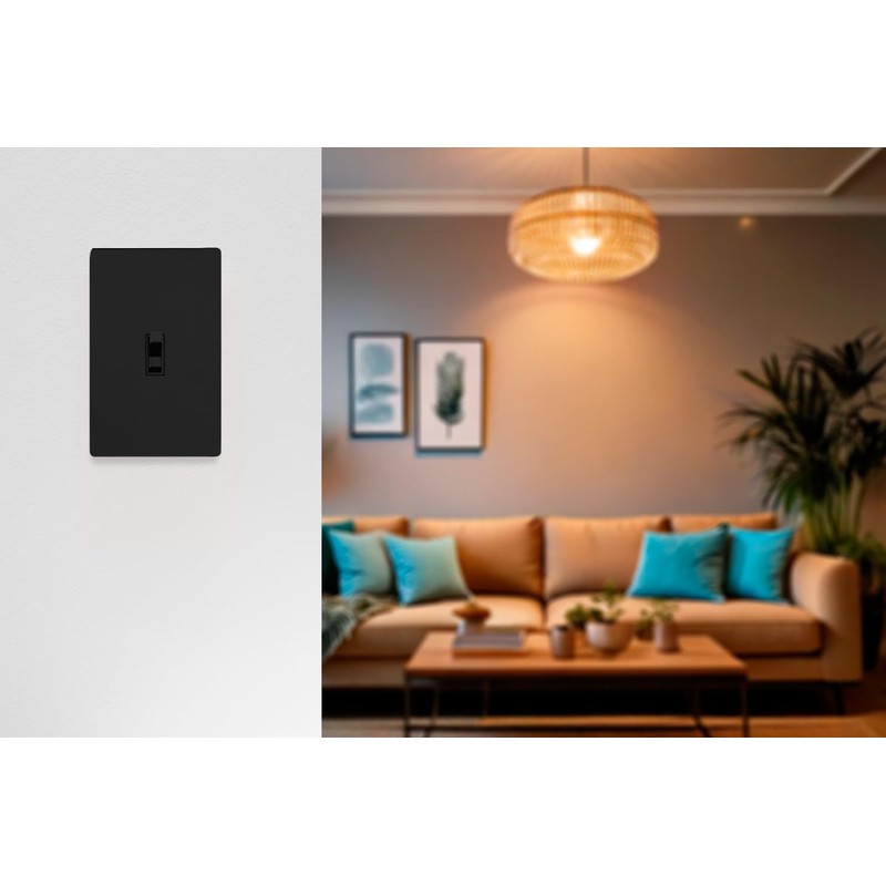 UltraPro Screwless Toggle Switch Wallplate, 1-Gang, Modern Snap-On Cover, Child-Safe,