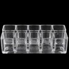 Lipstick Holder Organiser, Lipstick Rack, 10 Grids Transparent Lipstick Holder