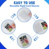 DEDC 100Pcs Semi Rigid Card Holder, Semi Rigid Card Sleeves