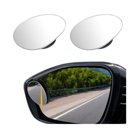 Mandark Car Blind Spot Mirror, Oval Wide Angle Frameless HD Glass Convex Automotive Side Rear View Mirror with Adjustable Stick, Car Exterior Accessories, Universal for RV, SUV, Truck
