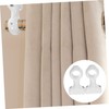 RORPOIR 2pcs Curtain Rod Bracket Hooks for Curtains Clothes Hanging