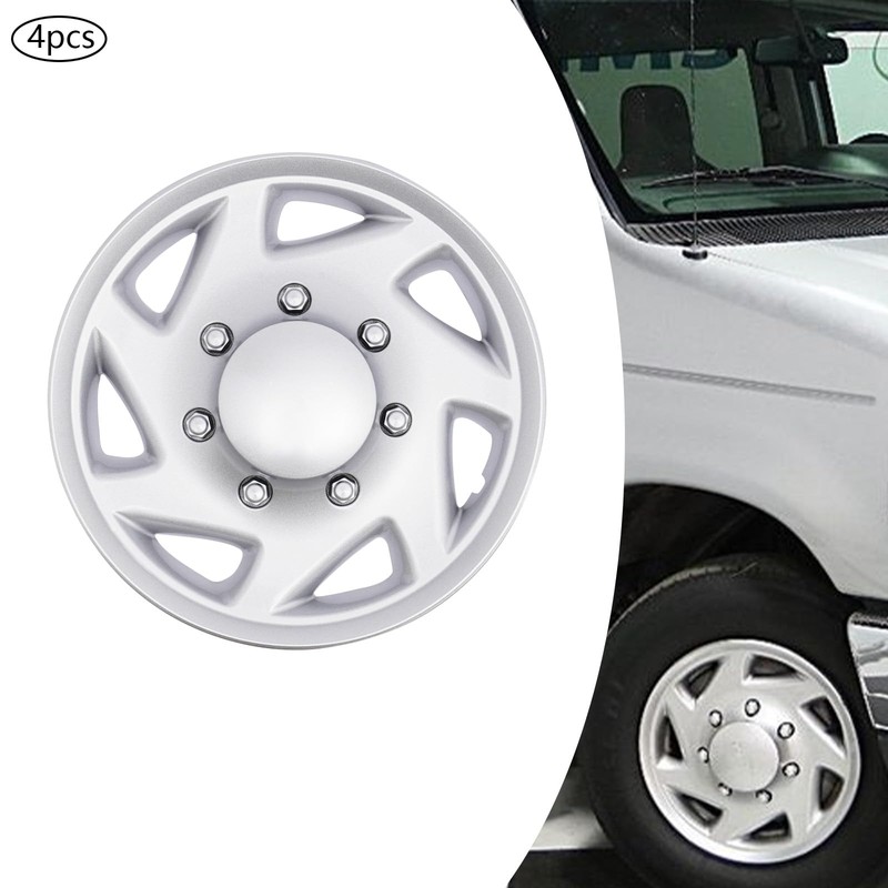 SHONFYVS 4PCS for Ford Econoline E250 E350 E450 Hubcap Van