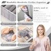 ULENDIS 9 Pack Wardrobe Clothes Organizer for Drawers, Foldable Clothes