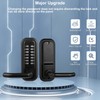Outdoor Keyless Lock with Adjustable Deadlatch 2-3/8'' and 2-3/4'',Mechanical Combination