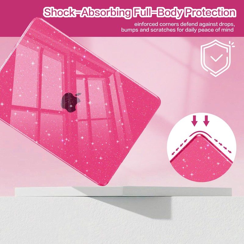 Teryeefi Gltter Case for MacBook Neo 13 inch Case 2026