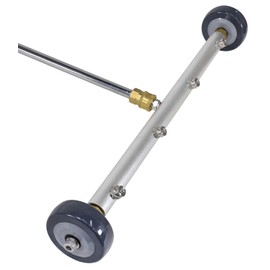 Erie Tools 19" Undercarriage Surface Cleaner 4 Spray Tip Nozzles 4000 PSI with Swivel Fittings and Wheels