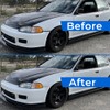 For 1991-1995 Honda Civic EG Hatchback Front & Rear Bumper