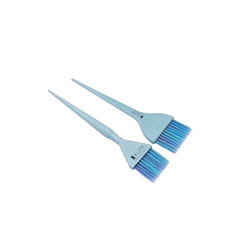 Kumi Wheat Eco-Friendly 2-pack, Blue Hair Colour Tint Brush, Including