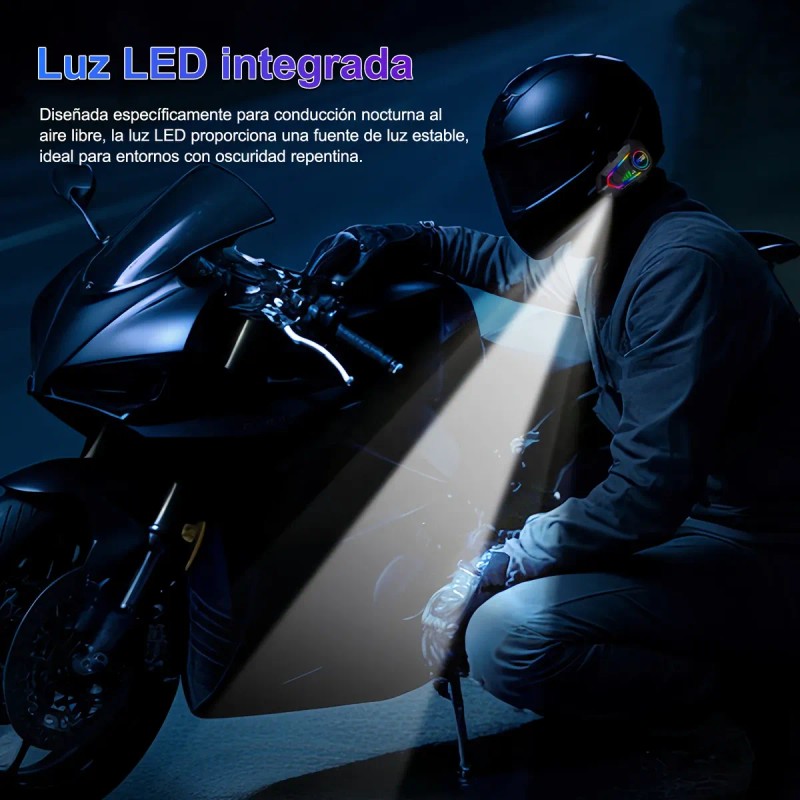 Intercomunicador Para Casco Bluetooth Audífonos Para Moto
