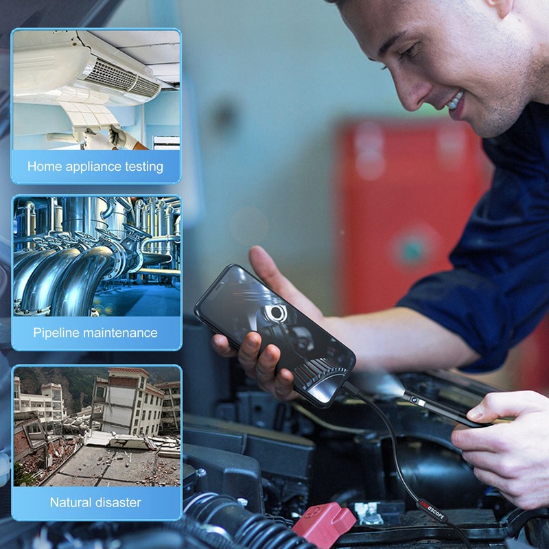 Single Lens HD Pipe Endoscope 30FPS 1920x1440 IP67 Industrial Pipeline