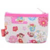 Peko-chan x Kyoto Card Case with Zipper, Cream