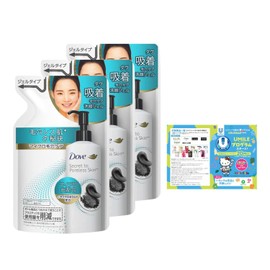 Dove Adsorption Pore Care, Facial Cleansing Gel Refill, 4.5 fl oz (140 ml) x 3, Bonus Included