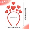 SeBneny SeBneny Glitter Heart Headband for Women Girls Valentine Heart