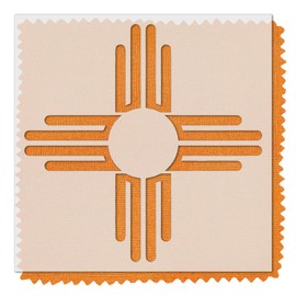 Stencil Stop New Mexico Flag, Zia Sun Stencil - Reusable for DIY Projects, Painting, Drawing, Crafts - 14 Mil Mylar Plastic (24 x 24 inches)
