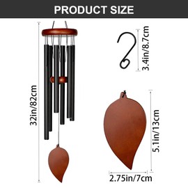 Windspiel Metall,Windspiele für Draußen Hängend,82cm Windspiel Garten, Wind Chimes,Klangspiel Garten Wetterfest,Windspiele Balkon,Klangspiel Garten Hängend,Glockenspiel für Terrasse,Gartenwindspiel