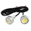 [Pack of 2] Waterproof Large LED Spotlight, White, 0.5 V,