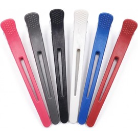 Set de 6 Piezas Pinzas para Cabello,Clips de Pico para Cabello Antideslizantes sin Daños,Fáciles de Usar,Ideal para Cortes de Pelo,Coloración,Maquillaje y Cuidado del Cabello,para Salón y Hogar