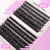 Mixed Size False Eyelashes Lash Clusters, 240pcs/set Natural Look Eyelashes