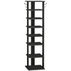 HOOBRO 8 Tiers Vertical Shoe Rack, Wooden Shoe Storage Organizer