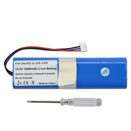 MULS 3400mAh Battery for Ecovacs Deebot Ozmo 930 920 900 905 937 DG36 DG70 Sweeping Robot fits Part NO: Ecovacs S09-LI-148-3200 S01-LI-148-2600 S01-LI-148-3200 14.4V
