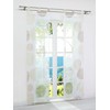 ESLIR Sliding Curtains Set of 2 Panel Curtains with Loops