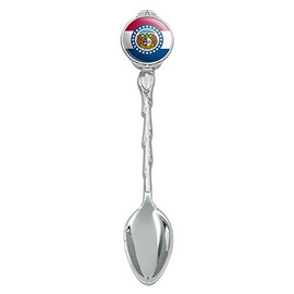 Missouri State Flag Novelty Collectible Demitasse Tea Coffee Spoon