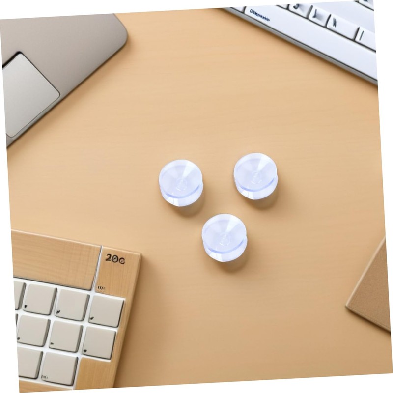 Gatuida 16pcs Transparent Double Sided Non Slip Pads Glass Table