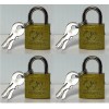4 Pcs Small Locks with Keys, Mini Padlock for Luggage Lock, Backpack Locker
