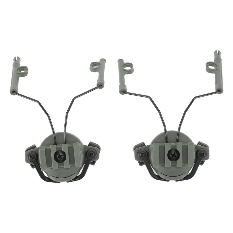 2Pcs Suspension Headset Bracket Helmet 19‑21mm Rail Adapter Rotatable Headphones