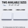 50 Sheets 3"x3" Mixing Pads 2 Sides Paper Mixing Papers